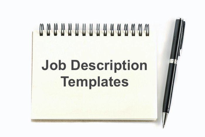 Job description templates